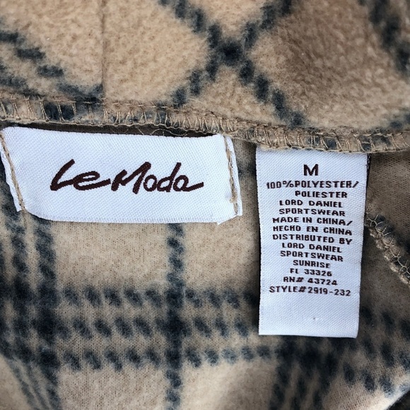 Moda Plaid Teddy Jacket with Belt - Picture 2 of 16